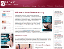 Tablet Screenshot of breastenhancement.org